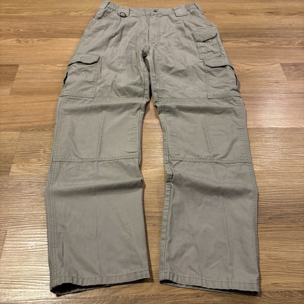 5.11 Tactical Pants 32x34 Grey 100% Cotton Canvas Ripstop Cargo Military Utility